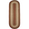 Rhody Easy Living Warm Earth EL43 2 ft. X 8 ft. Oval Runner Braided Rug