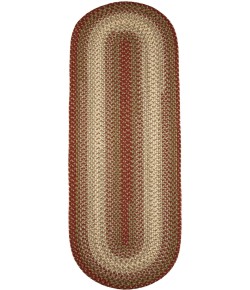 Rhody Easy Living Warm Earth EL43 2 ft. X 8 ft. Oval Runner Braided Rug