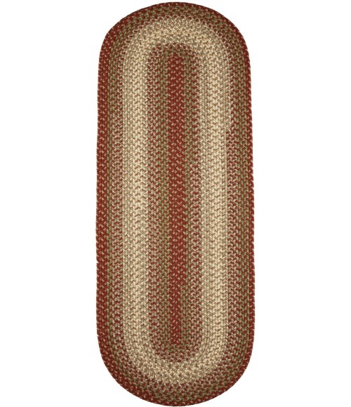 Rhody Easy Living Warm Earth EL43 2 ft. X 8 ft. Oval Runner Rug