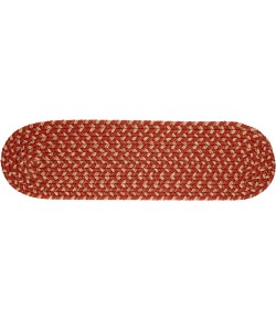 Rhody Easy Living Warm Earth EL43 8 in. X 28 in. Stair Tread Set-of-13 Braided Rug