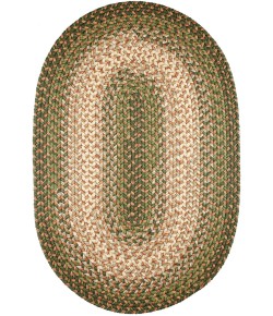 Rhody Easy Living Herb Garden EL63 5 ft. X 8 ft. Oval Braided Rug