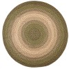 Rhody Easy Living Herb Garden EL63 8 ft. X 8 ft. Round Braided Rug