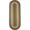 Rhody Easy Living Herb Garden EL63 2 ft. X 8 ft. Oval Runner Braided Rug