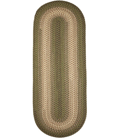 Rhody Easy Living Herb Garden EL63 2 ft. X 6 ft. Oval Runner Rug