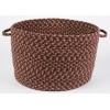 Rhody Easy Living Spanish Red EL73 18 in. X 12 in. Basket Braided Rug
