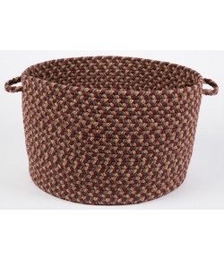 Rhody Easy Living Spanish Red EL73 18 in. X 12 in. Basket Braided Rug