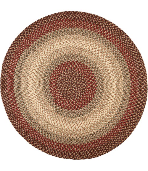 Rhody Easy Living Spanish Red EL73 8 ft. X 8 ft. Round Rug