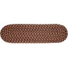 Rhody Easy Living Spanish Red EL73 8 in. X 28 in. Stair Tread Set-of-13 Braided Rug