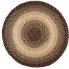 Rhody Easy Living Charcoal EL83 8 ft. X 8 ft. Round Braided Rug