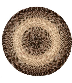 Rhody Easy Living Charcoal EL83 8 ft. X 8 ft. Round Braided Rug