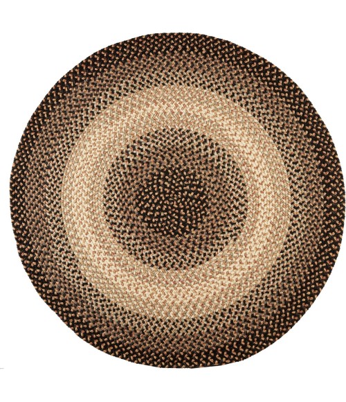 Rhody Easy Living Charcoal EL83 8 ft. X 8 ft. Round Rug