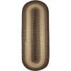 Rhody Easy Living Charcoal EL83 2 ft. X 8 ft. Oval Runner Braided Rug