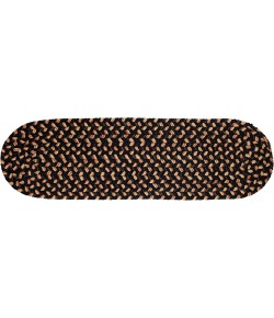 Rhody Easy Living Charcoal EL83 8 in. X 28 in. Stair Tread Braided Rug