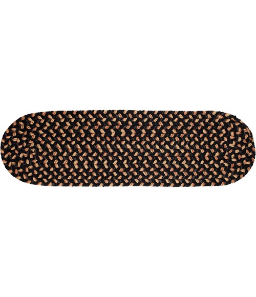 Rhody Easy Living Charcoal EL83 8 in. X 28 in. Stair Tread Rug