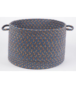 Rhody Easy Living Blue Lake EL93 18 in. X 12 in. Basket Braided Rug