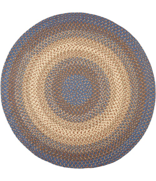 Rhody Easy Living Blue Lake EL93 8 ft. X 8 ft. Round Rug
