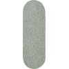Rhody Elegance Dusty Sage EG22 2 ft. X 6 ft. Oval Runner Braided Rug