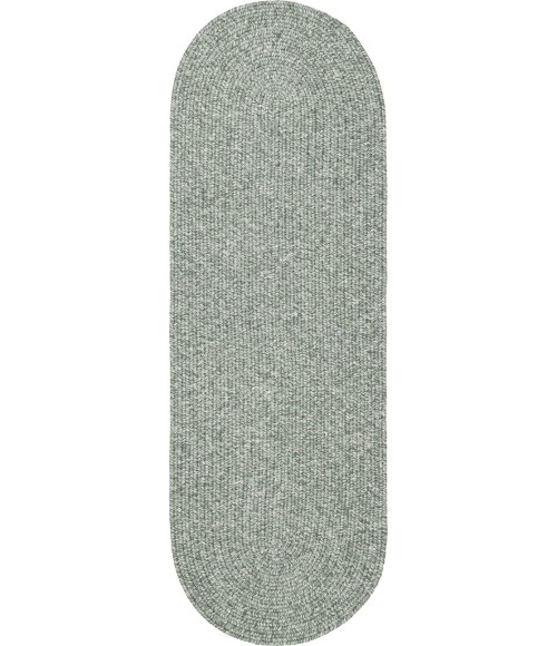 Rhody Elegance Dusty Sage EG22 2 ft. X 8 ft. Oval Runner Rug