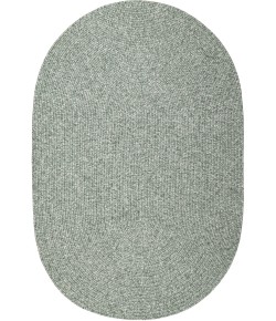 Rhody Elegance Dusty Sage EG22 2 ft. X 4 ft. Oval Runner Braided Rug