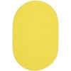 Rhody Happy Braids Solid Yellow HB14 8 ft. X 11 ft. Oval Braided Rug