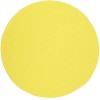 Rhody Happy Braids Solid Yellow HB14 8 ft. X 8 ft. Round Braided Rug