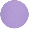 Rhody Happy Braids Solid Violet HB15 8 ft. X 8 ft. Round Braided Rug