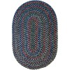 Rhody Katie Navy KA13 2 ft. X 3 ft. Oval Braided Rug