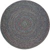 Rhody Katie Navy KA13 6 ft. X 6 ft. Round Braided Rug