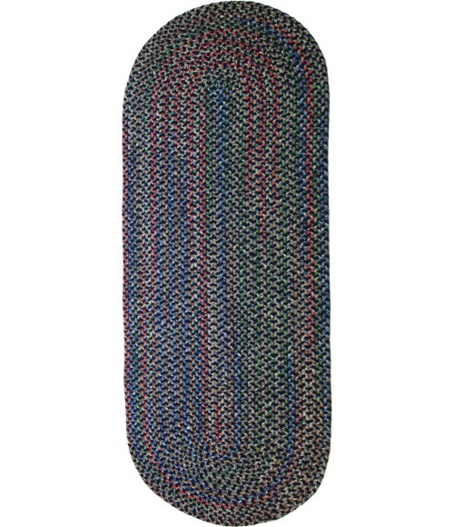 Rhody Katie Navy KA13 2 ft. X 6 ft. Oval Runner Rug