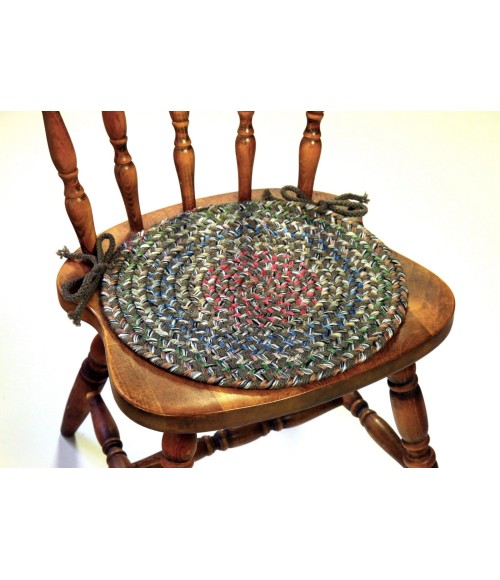 Rhody Katie Dk Taupe KA23 15 in. X 15 in. Chair Pad Set-of-4 Rug