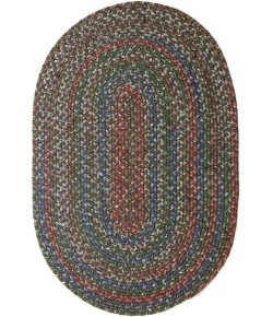 Rhody Katie Dk Taupe KA23 10 ft. X 13 ft. Oval Braided Rug