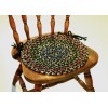 Rhody Katie Brown KA33 15 in. X 15 in. Chair Pad Set-of-4 Braided Rug