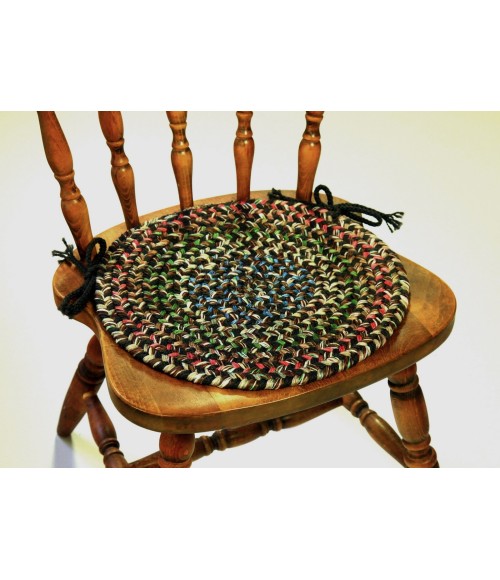 Rhody Katie Brown KA33 15 in. X 15 in. Chair Pad Set-of-4 Rug