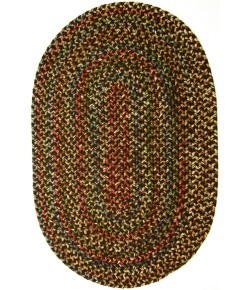 Rhody Katie Brown KA33 2 ft. X 3 ft. Oval Braided Rug