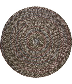 Rhody Katie Brown KA33 6 ft. X 6 ft. Round Braided Rug