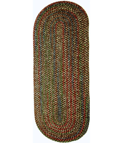 Rhody Katie Brown KA33 2 ft. X 6 ft. Oval Runner Rug