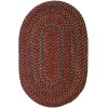 Rhody Katie Burgundy KA43 2 ft. X 3 ft. Oval Braided Rug