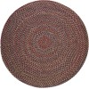 Rhody Katie Burgundy KA43 6 ft. X 6 ft. Round Braided Rug
