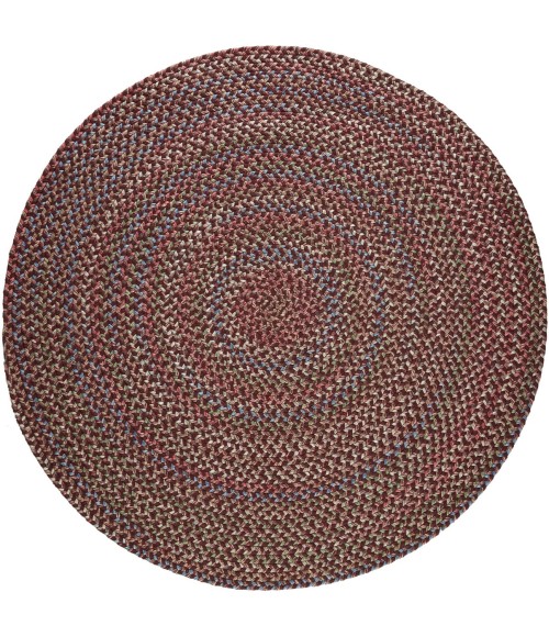 Rhody Katie Burgundy KA43 8 ft. X 8 ft. Round Rug