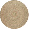 Rhody Katie Camel KA53 6 ft. X 6 ft. Round Braided Rug