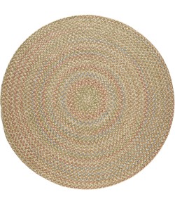 Rhody Katie Camel KA53 6 ft. X 6 ft. Round Braided Rug