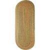 Rhody Katie Camel KA53 2 ft. X 8 ft. Oval Runner Braided Rug