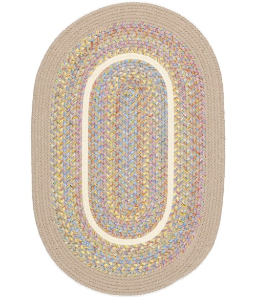 Rhody Kids' Isle SandBeige KI03 7 ft. X 9 ft. Oval Rug