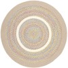 Rhody Kids' Isle SandBeige KI03 4 ft. X 4 ft. Round Braided Rug