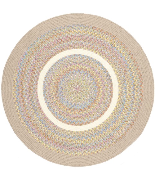 Rhody Kids' Isle SandBeige KI03 4 ft. X 4 ft. Round Rug
