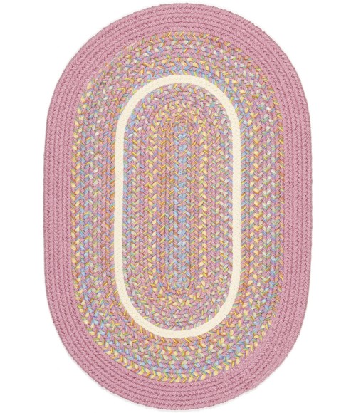 Rhody Kids' Isle Pink KI08 2 ft. X 3 ft. Oval Rug