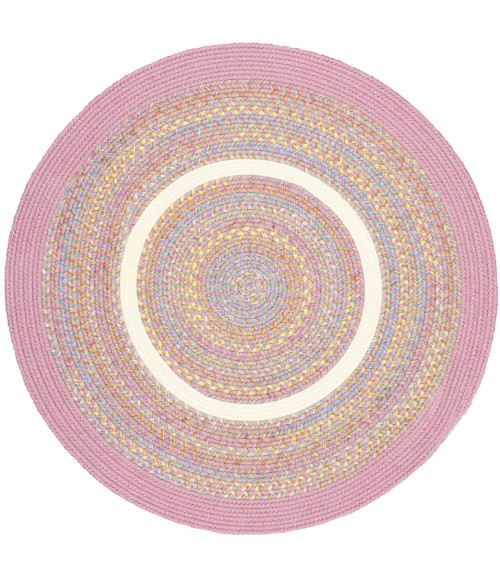 Rhody Kids' Isle Pink KI08 8 ft. X 8 ft. Round Rug