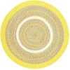 Rhody Kids' Isle Yellow KI14 4 ft. X 4 ft. Round Braided Rug