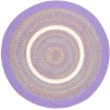 Rhody Kids' Isle Violet KI15 10 ft. X 10 ft. Round Braided Rug