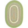Rhody Kids' Isle Lime KI44 7 ft. X 9 ft. Oval Braided Rug